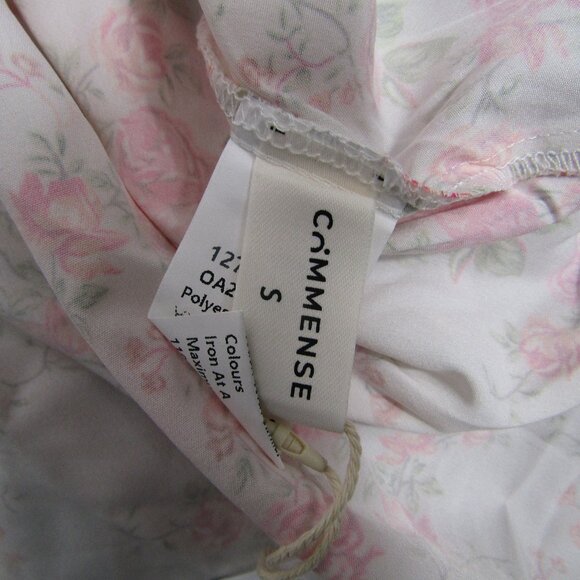 Commense Small Square Neck Zipper Floral Midi Dress Summer NEW NWT - Picture 4 of 7